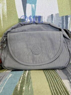 Kipling Stelma Crossbody Bag In Cloudy Grey Small Shoulder Purse Layne Monkey